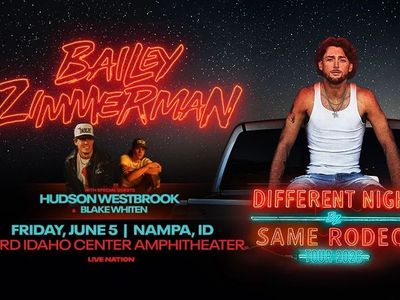 2 Front Row Tickets for Bailey Zimmerman Ford Idaho Amphitheater Friday June 5, 2026