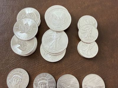 Assorted Precious Metal Silver and Platinum Coins