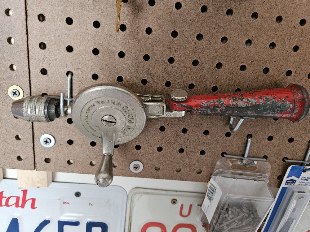 Vintage Proto 370 Hand Drill Eggbeater Style Manual Drill