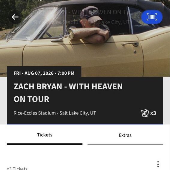 3 Zach Bryan Tickets
