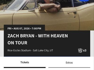 3 Zach Bryan Tickets