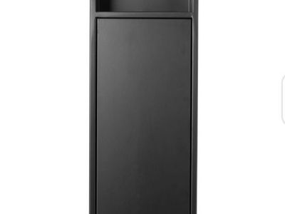 New Matte Black Recessed Shower Niche with Toilet Paper Holder and Storage Cabinet