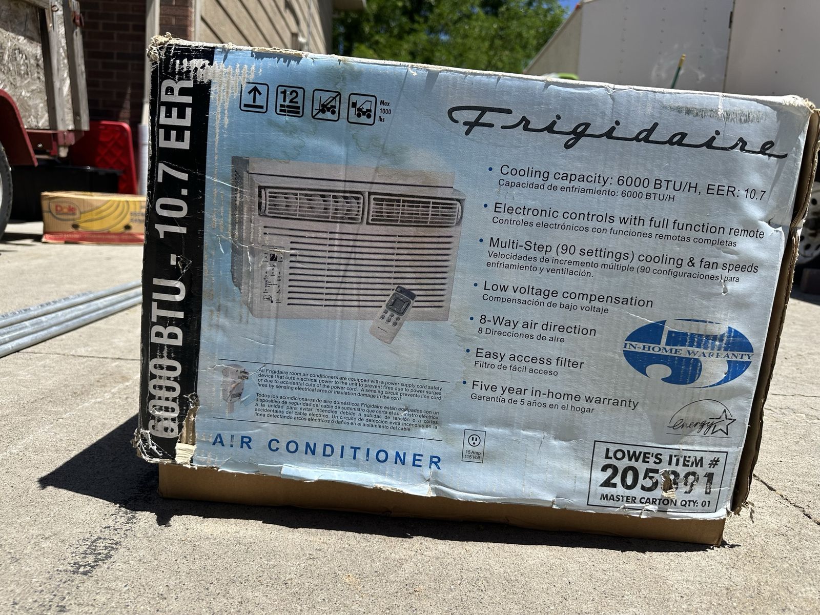 6000 BTU Frigidaire window air conditioner
