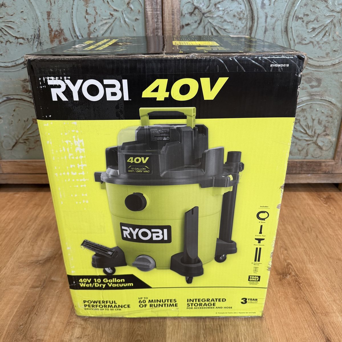 Ryobi 10 Gal. Wet/Dry Cordless 40V Shop-Vac Vacuum