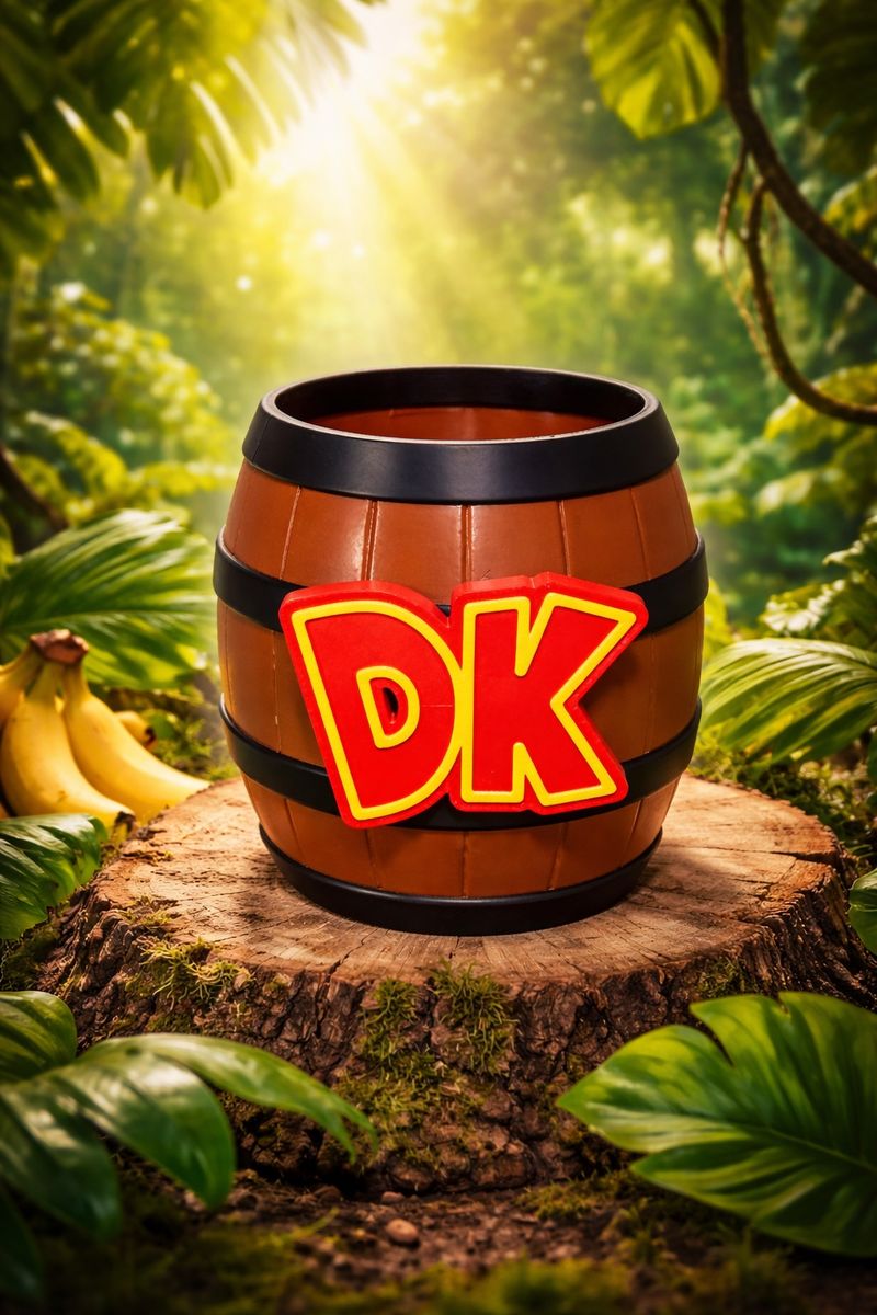 Donkey Kong Barrel – Holds Pens and Nostalgia