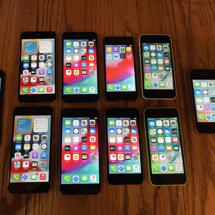 Bundle of 10 iPhones (4, 5c, 5s, 6, 6s, 8) - No iCloud Locks - Tested
