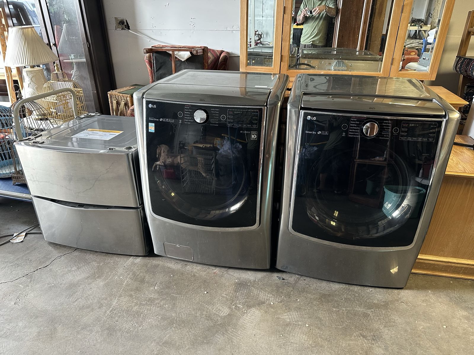 LG Graphite Steel Front Load Washer & Dryer
