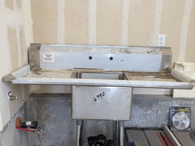 Commercial Stainless Steel Prep Sink Table