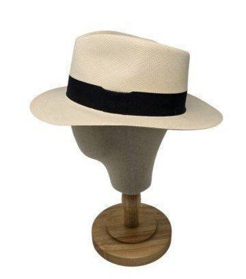 NEW Genuine Ecuadorian Paja Toquilla Straw Panama Hat Cream Size 60