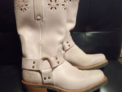 FRYE rare floral harness boot