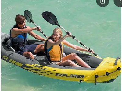 K2 Explorer Two-Person Inflatable Kayak - Portable & Easy to Use