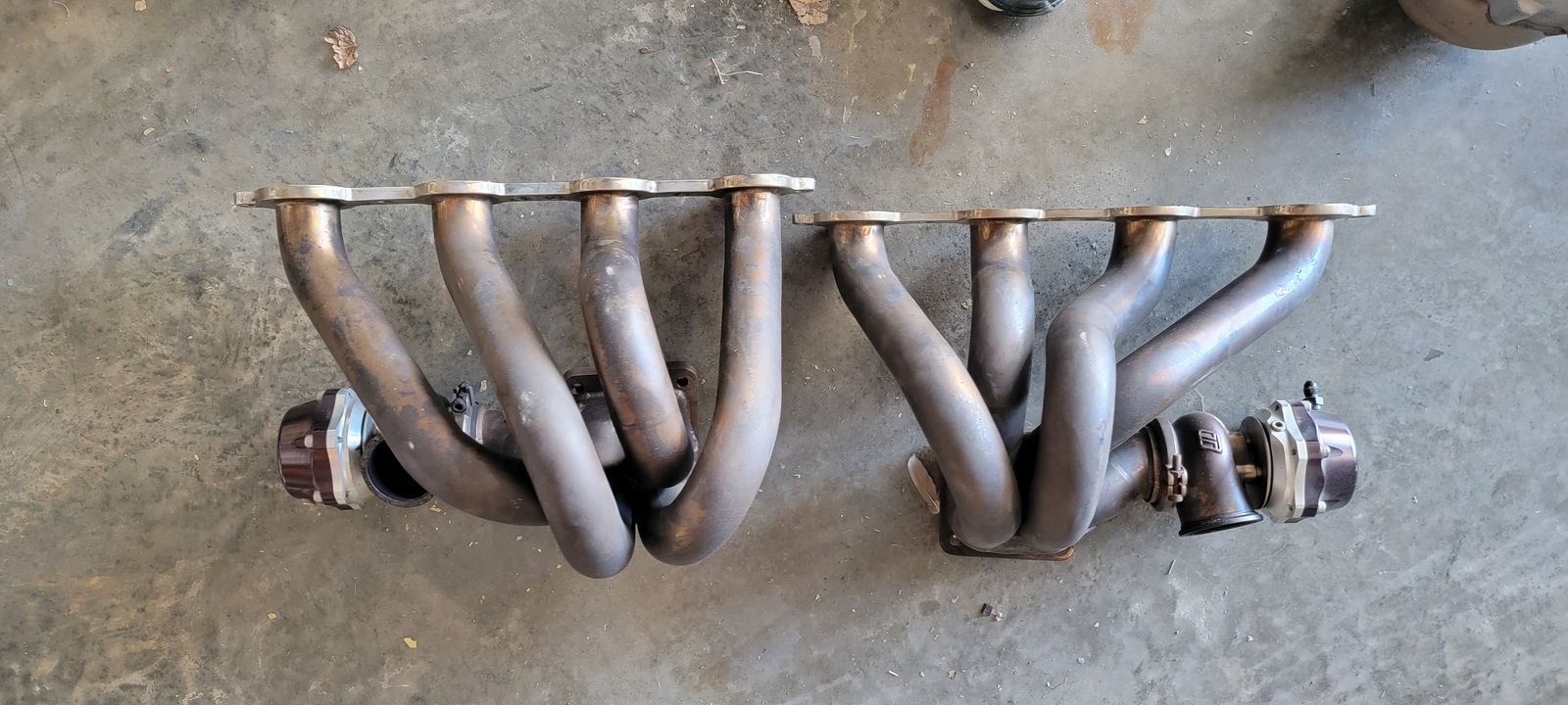 Garrett gt40 turbos and ls headers with waste gatest