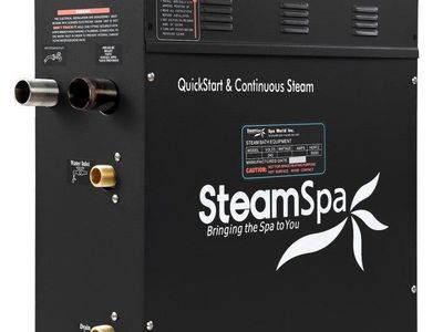 SteamSpa B02-900 9kW Steam Bath Generator Kit – New in Box – Control Panel + Drain Pan