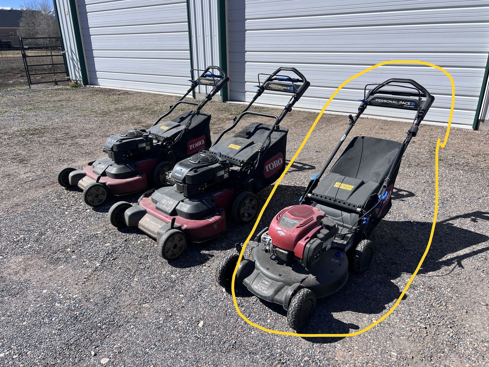 21” Toro self propelled lawn mower