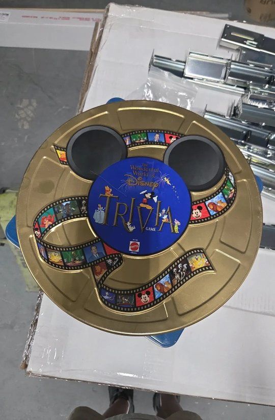 The Wonderful World of Disney Trivia Game by Mattel - Collectible Film Reel Edition