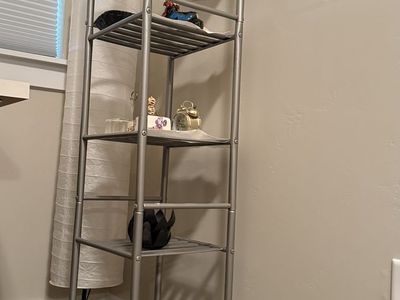 Silver Metal 5-Tier Tall Storage Shelving Unit with Arched Top