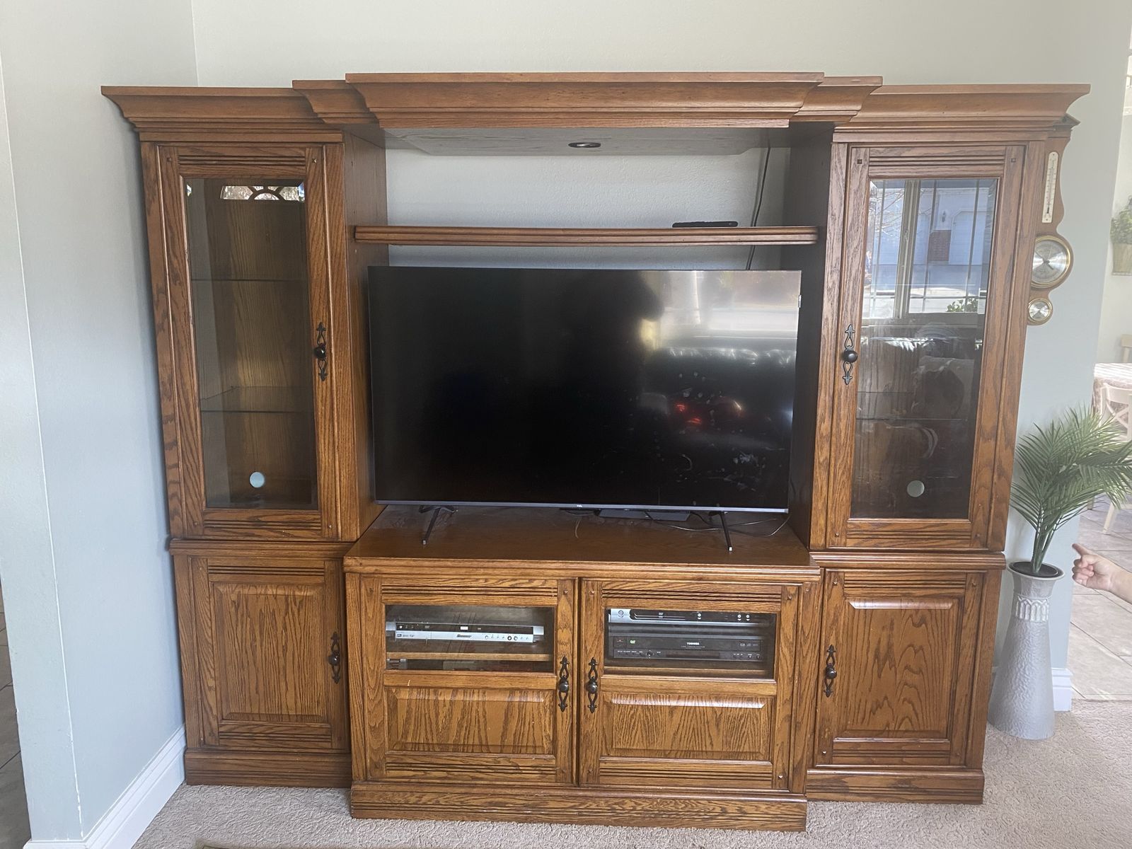 Entertainment Center Oak