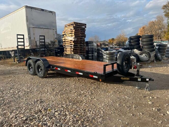 New Big Bubba's 7x20 Trailer 14000 gvw with spare tire