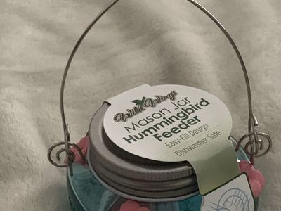 Brand new hummingbird feeder mason jar