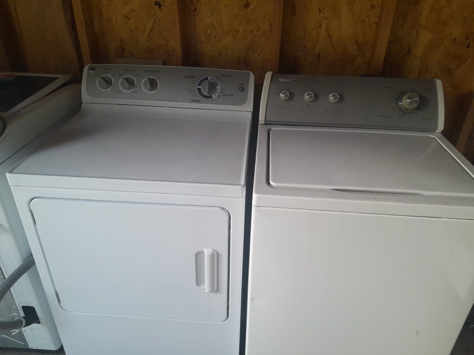Whirlpool Washer and GE Electric Dryer