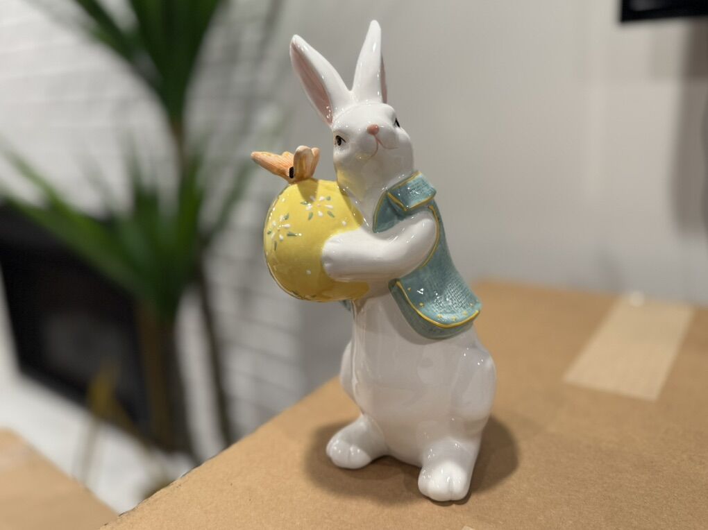 Ceramic Easter Bunny Figurine