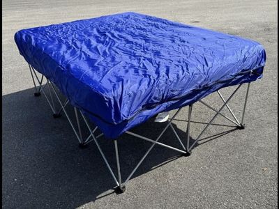 Ozark Trail Queen Instant Bed - Air Mattress, Steel Frame, Rolling Case