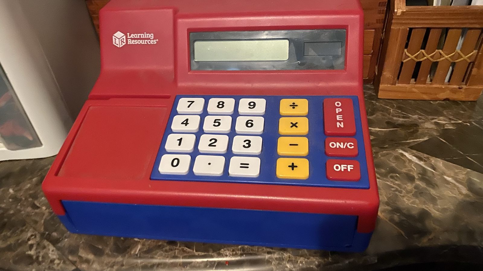 Learning Resources Pretend & Play Teaching Cash Register Toy with Play Money