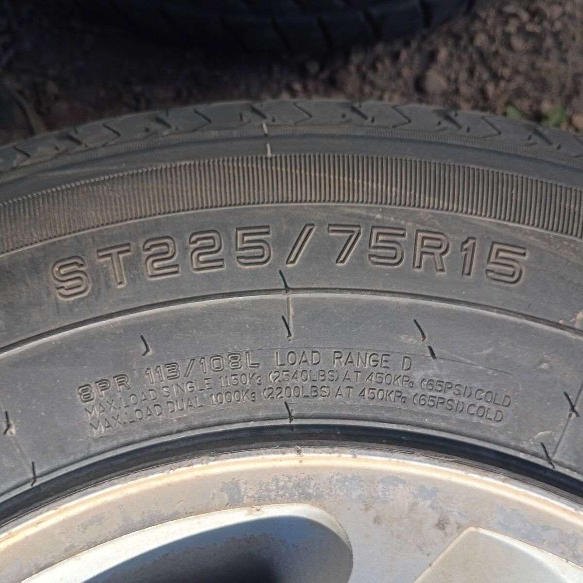 1 unused ST225/75R15 Towmax STR tire 2019 date