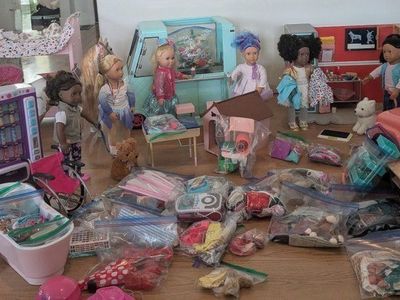 Ultimate Doll Playroom Bundle: 6 Dolls, Ice Cream Truck, Vet Clinic, Jeep & MASSIVE Accessory Lot