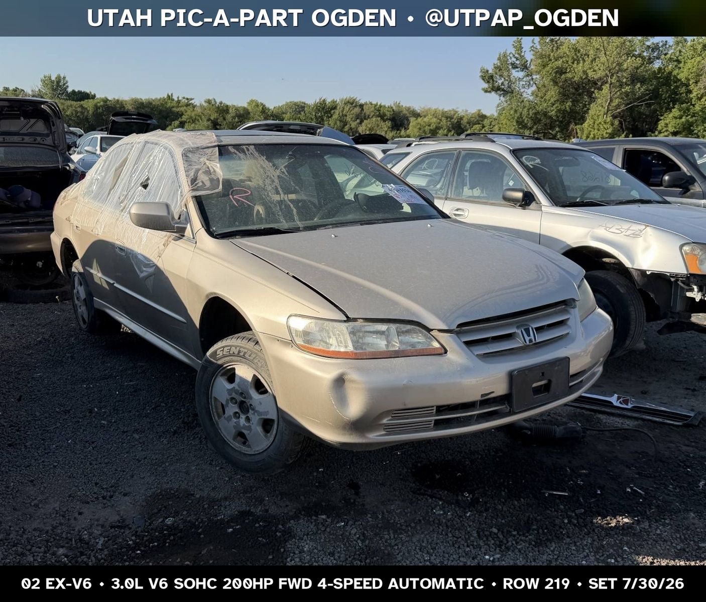Just In! 2002 Honda EX-V6 Parts - UTPAP Ogden