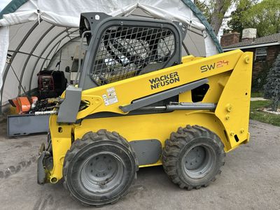 Wacker Neuson SW24 Skid Steer Loader with Bucket - Heavy Duty Construction Equipment