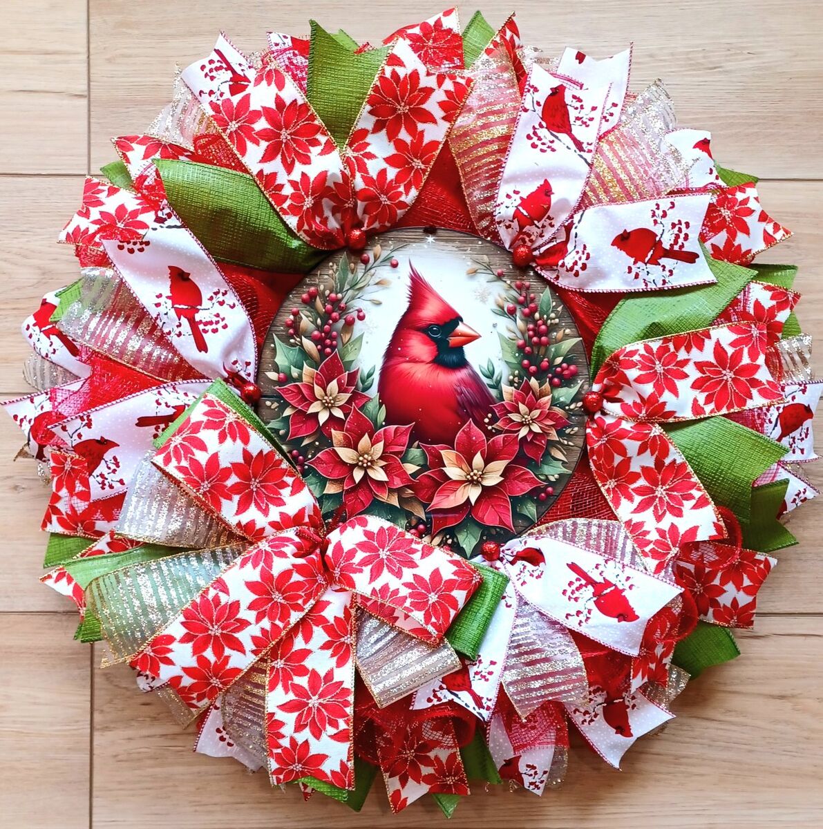 Cardinal Winter Wreath
