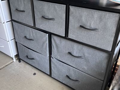 Dark gray/black seven drawer organizer
