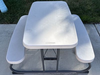 Lifetime Kids Folding Picnic Table with Attached Benches