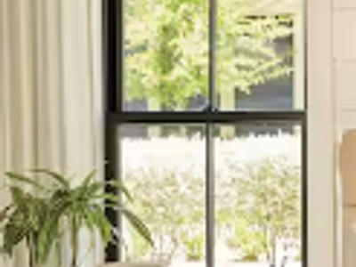 31-1/2 in. x 51-1/2 in. 100 Series Black Single-Hung Composite Window