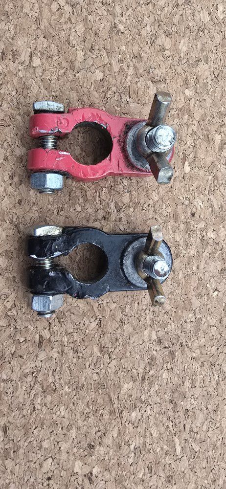Car Battery Terminals Red And Black Pair