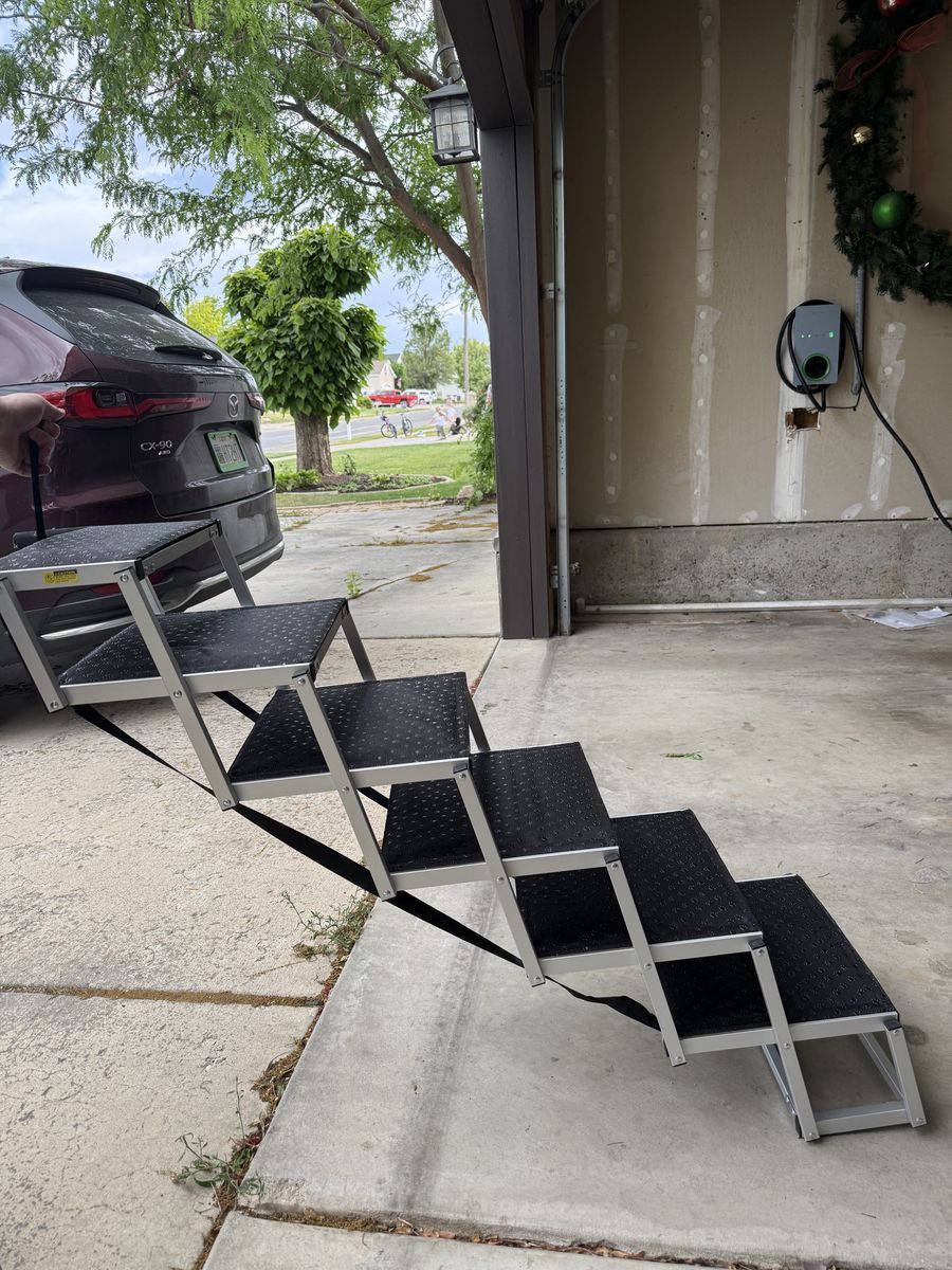 6-step dog stairs