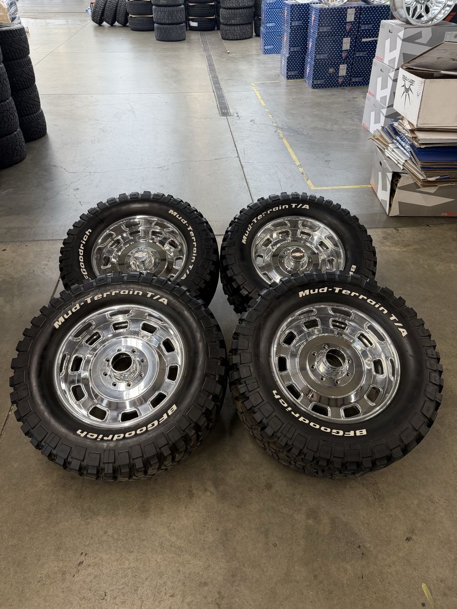 20x10 custom forged wheels/ 325/60/20 bfg km3 8x6.5