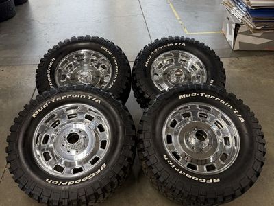 20x10 custom forged wheels/ 325/60/20 bfg km3 8x6.5