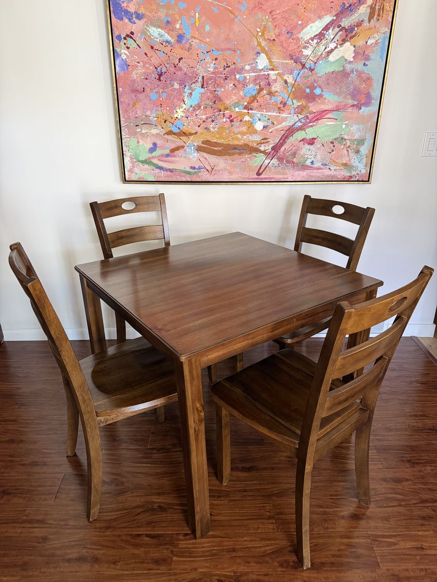 Dinning table with four chairs