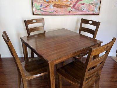 Dinning table with four chairs
