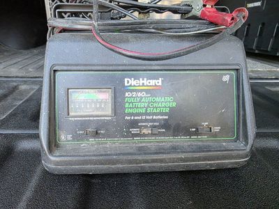 manual and auto DieHard 10/2/60 Amp Fully Automatic Battery Charger Engine Starter 6V 12V