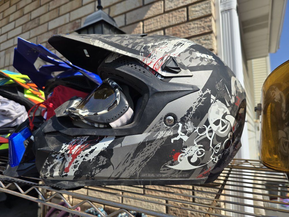 Helmet with Tinted 509 Goggles