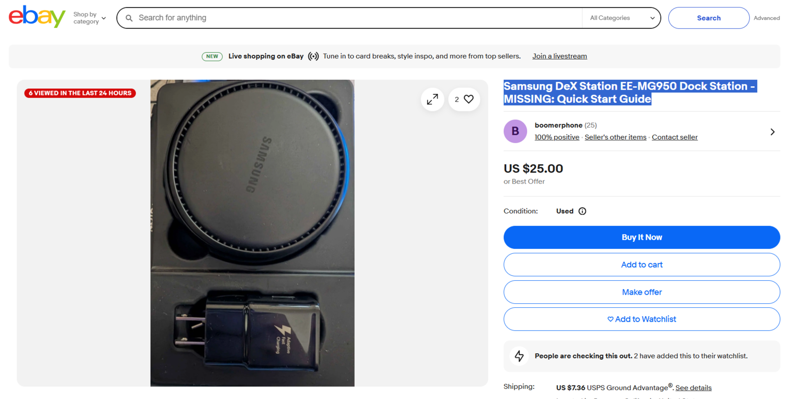 Samsung DeX Station EE-MG950 Dock Station