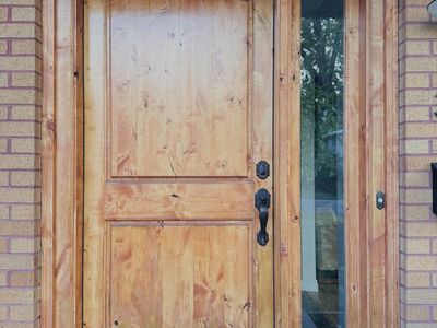 Alder Hardwood Entry Door w/ Side Light