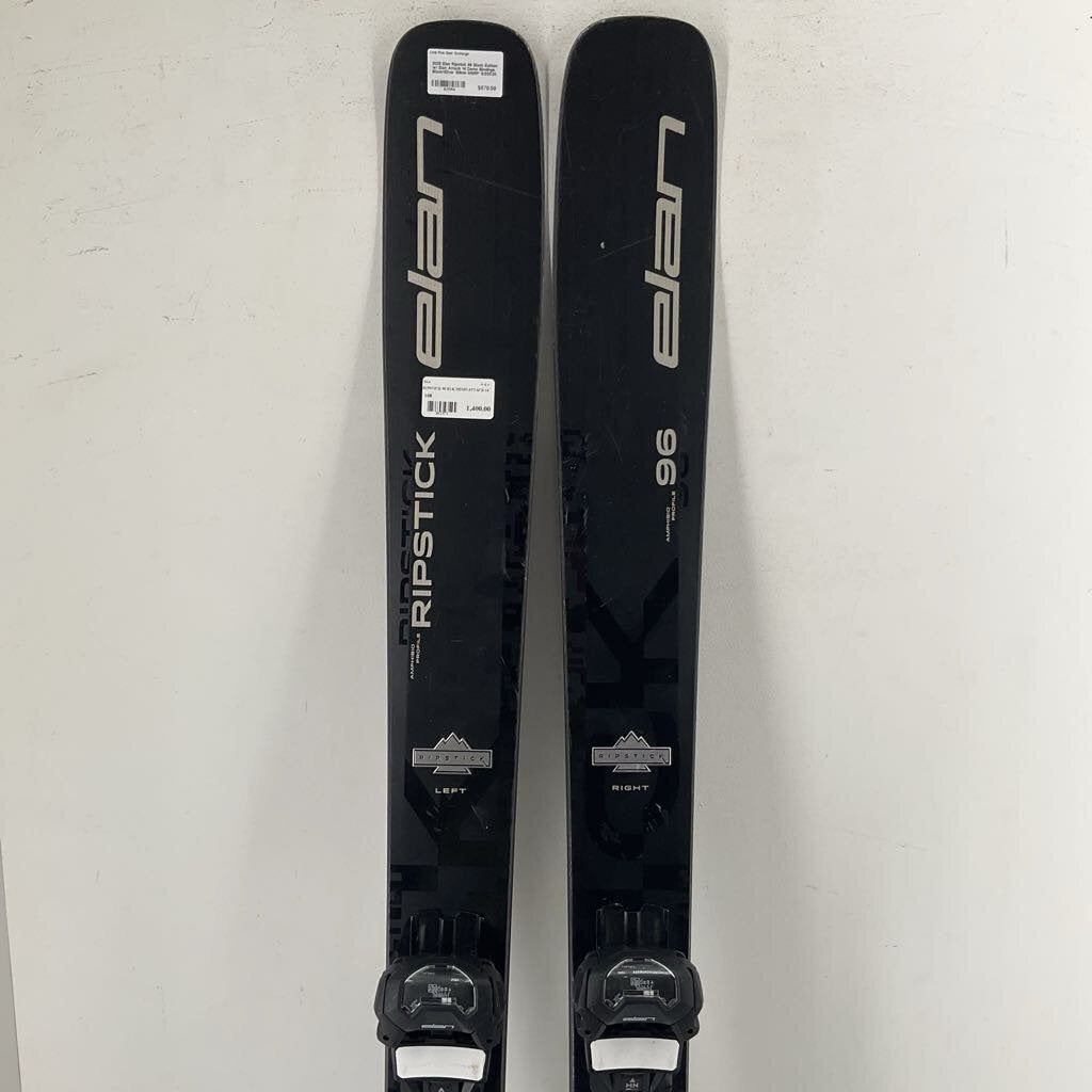 2026 Elan Ripstick 96 Black Edition w/ Elan Attack 14 Demo Bindings