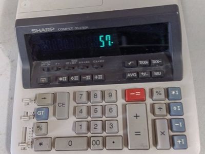 Sharp Electronic Calculator Register Good!!