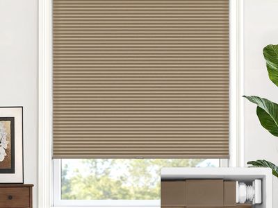 NEW LazBlinds 27"x48" Cordless Cellular Shades, No Tools No Drill Light Filtering Honeycomb Pleated