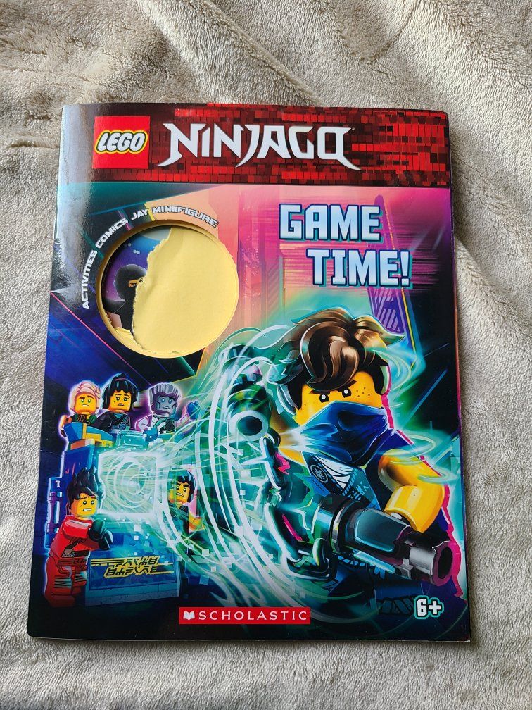 LEGO Ninjago Game Time Book W/O Sealed Jay Minifigure Scholastic 