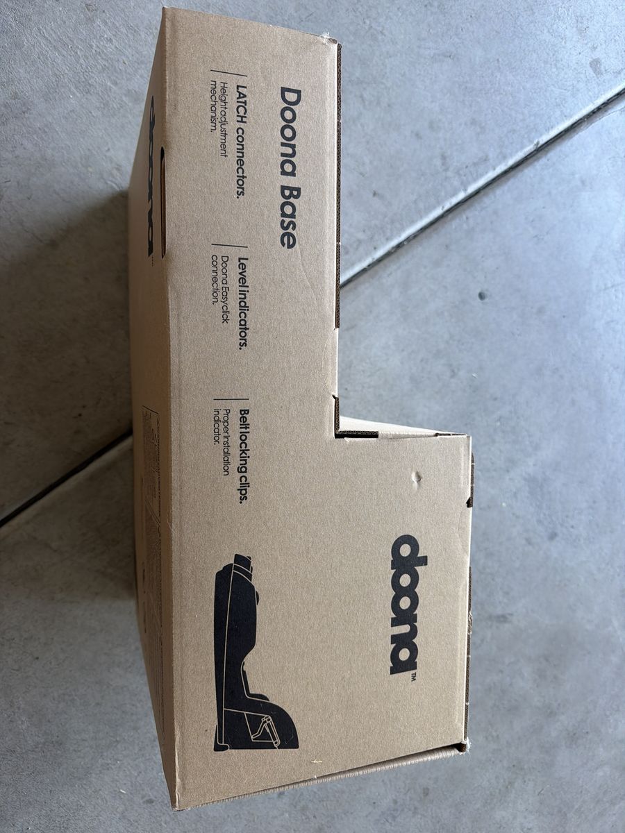 Doona Car Seat Base - Brand New, Unopened with LATCH Connectors & Level Indicators